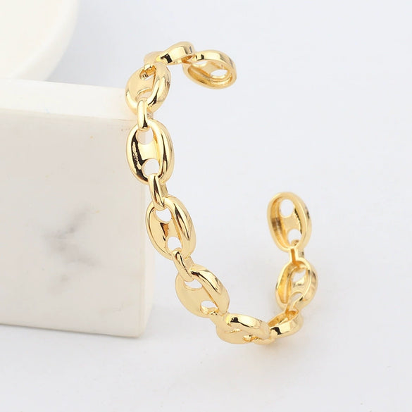 Wholesale Women's Fashion Copper Zircon Real Gold Plated Bracelets With Animal And Zodiac Patterns