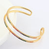Wholesale Women's Fashion Copper Zircon Real Gold Plated Bracelets With Animal And Zodiac Patterns