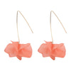 Wholesale Women's Fashion Creative Handmade Plastic And Resin Petal Heart Flower Earrings