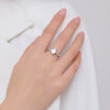 Wholesale Women's Fashion Creative Highend Versatile Stacking Style S925 Sterling Silver Zircon Ring With The Crown Pattern And Electroplating Treatment