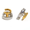 Wholesale Women's Fashion Creative Niche Design Geometric Stainless Steel Earrings With 18K Gold Plated Personality Casting Ear Buckle And Electroplating Treatment
