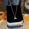 Wholesale Women's Fashion Creative Titanium Steel Mermaid Fishtail Pendant Necklace With Animal Pattern And Dripping Oil Design
