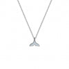 Wholesale Women's Fashion Creative Titanium Steel Mermaid Fishtail Pendant Necklace With Animal Pattern And Dripping Oil Design