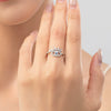 Wholesale Women's Fashion Distinctive Funny Eyelash Open Ring S925 Sterling Silver With Microinlay