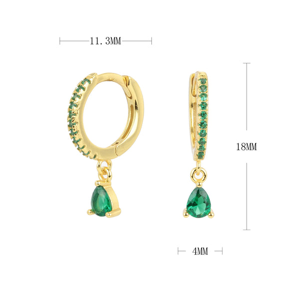 Wholesale Women's Fashion Earrings S925 Sterling Silver Fanshaped Drop Style With Brushed French Ear Buckle