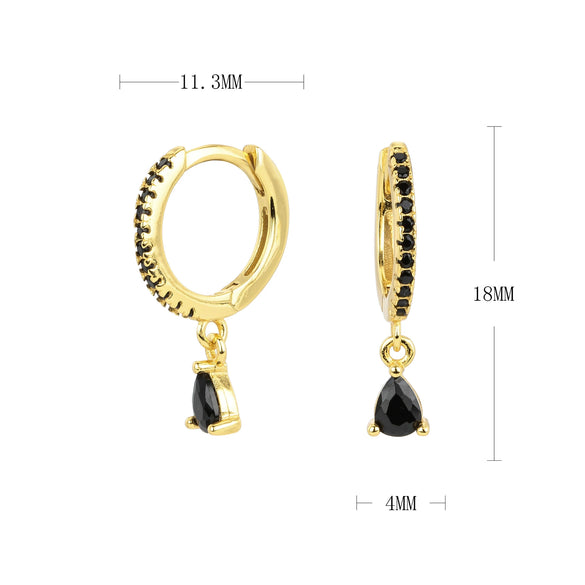 Wholesale Women's Fashion Earrings S925 Sterling Silver Fanshaped Drop Style With Brushed French Ear Buckle