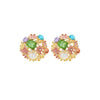 Wholesale Women's Fashion Earrings With Rhinestone And Diamondset Flower Design