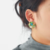 Wholesale Women's Fashion Earrings With Rhinestone And Diamondset Flower Design