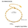 Wholesale Women's Fashion Electroplated Stainless Steel Geometric Ferris Wheel Enamel Glaze Bracelet Luxury Jewelry
