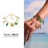 Wholesale Women's Fashion Electroplated Stainless Steel Geometric Ferris Wheel Enamel Glaze Bracelet Luxury Jewelry