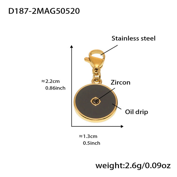 Wholesale Women's Fashion Electroplated Stainless Steel Geometric Ferris Wheel Enamel Glaze Bracelet Luxury Jewelry