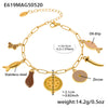 Wholesale Women's Fashion Electroplated Stainless Steel Geometric Ferris Wheel Enamel Glaze Bracelet Luxury Jewelry