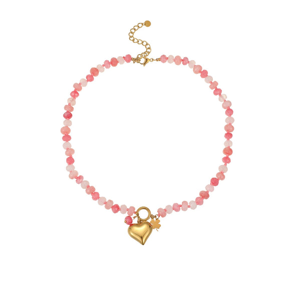 Wholesale Women's Fashion Elegant Geometric Stainless Steel 18K Gold Plated Necklace And Bracelet
