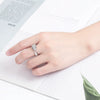 Wholesale Women's Fashion Elegant S925 Sterling Silver Leopard Head Microinlaid Zircon Ring Jewelry With Electroplating