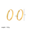 Wholesale Women's Fashion Exaggerated Personality Circle Earrings With 18K Golden Stainless Steel Snake Chain And Pvdp Furnace Real Gold Treatment Geometric Styling