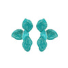 Wholesale Women's Fashion Exaggerated Zinc Alloy Flower Petal Dripping Oil Earrings
