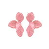 Wholesale Women's Fashion Exaggerated Zinc Alloy Flower Petal Dripping Oil Earrings