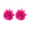 Wholesale Women's Fashion Fabric Handmade Flower Petals Earrings