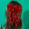 Wholesale Women's Fashion Festive Fabric Hairpin With Bow Stars Snowflake Christmas Tree Sequins And Diamond Design