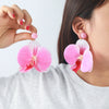 Wholesale Women's Fashion Flower Shape Zinc Alloy Electroplated Earrings