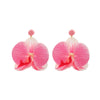 Wholesale Women's Fashion Flower Shape Zinc Alloy Electroplated Earrings