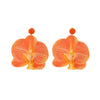 Wholesale Women's Fashion Flower Shape Zinc Alloy Electroplated Earrings