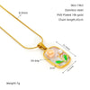 Wholesale Women's Fashion Flowershaped Tulip Pendant Necklace With Electroplated Titanium Steel And O Word Chain