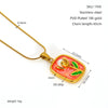 Wholesale Women's Fashion Flowershaped Tulip Pendant Necklace With Electroplated Titanium Steel And O Word Chain