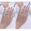 Wholesale Women's Fashion Freshwater Pearl And Zircon Ring Copper Gold Plated