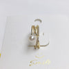 Wholesale Women's Fashion Freshwater Pearl Ring Copper Goldplated With Flat Round And Steamed Bread Round Pearls
