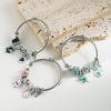 Wholesale Women's Fashion Fruit Styling Titanium Steel Electroplated Diy Crystal Bracelet With Cartoon Strawberry Pendant