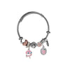 Wholesale Women's Fashion Fruit Styling Titanium Steel Electroplated Diy Crystal Bracelet With Cartoon Strawberry Pendant