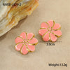 Wholesale Women's Fashion Geometric And Floral Stainless Steel Electroplated Ear Jewelry