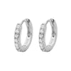 Wholesale Women's Fashion Geometric Copper Earring With Baking Paint And Diamond