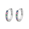 Wholesale Women's Fashion Geometric Copper Earring With Baking Paint And Diamond