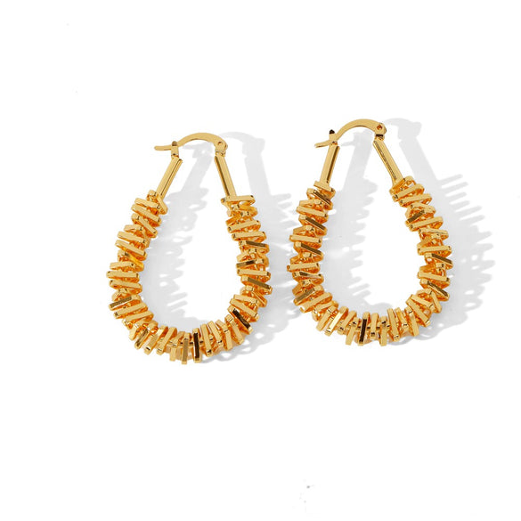Wholesale Women's Fashion Geometric Copper Electroplated Earrings