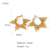 Wholesale Women's Fashion Geometric Copper Electroplated Earrings