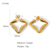 Wholesale Women's Fashion Geometric Copper Electroplated Earrings