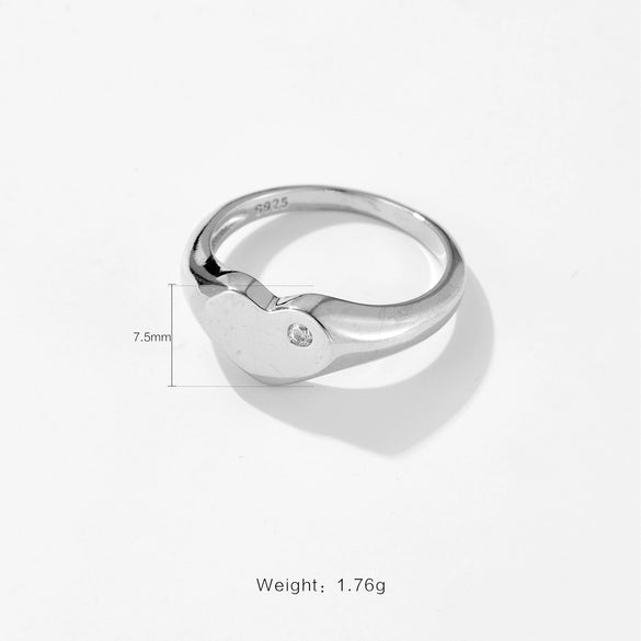 Wholesale Women's Fashion Geometric Copper Ring With Platinum And 18K Gold Electroplating