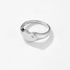 Wholesale Women's Fashion Geometric Copper Ring With Platinum And 18K Gold Electroplating