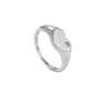 Wholesale Women's Fashion Geometric Copper Ring With Platinum And 18K Gold Electroplating