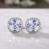 Wholesale Women's Fashion Geometric Copper Zircon Earrings