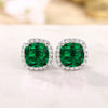Wholesale Women's Fashion Geometric Copper Zircon Earrings