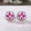 Wholesale Women's Fashion Geometric Copper Zircon Earrings