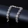 Wholesale Women's Fashion Geometric Copper Zircon Inlaid Bracelet