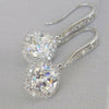 Wholesale Women's Fashion Geometric Copper Zircon Square Earrings