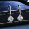 Wholesale Women's Fashion Geometric Copper Zircon Square Earrings