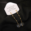 Wholesale Women's Fashion Geometric Crystal Earrings Copper Electroplated 18K Gold Lace Fairy Chain Tassel Style