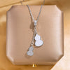 Wholesale Women's Fashion Geometric Diamond Tassel Gourd Titanium Steel And Copper Necklace