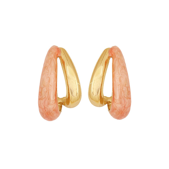 Wholesale Women's Fashion Geometric Dripping Oil Stainless Steel Earrings